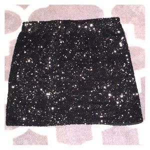 Sequin mini skirt